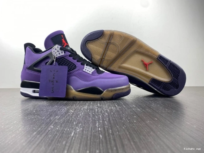 (FRIENDS PURPLE 766296 RETRO FAMILY) AND TRAVIS LN4 SCOTT 4 JORDAN 0626
